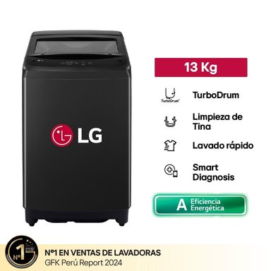 LAVADORA LG 13 KG WT13OBVTB NEGRO - 1