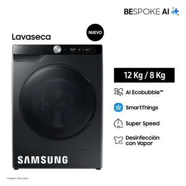 LAVASECA SAMSUNG 12/8KG BESPOKE AI WD12FG6B34BBPE - 1