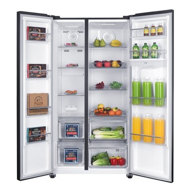 REFRIGERADORA MABE 520LT SIDE BY SIDE NO FROST MSD565QMLSS0 NEGRO ACERO - 4