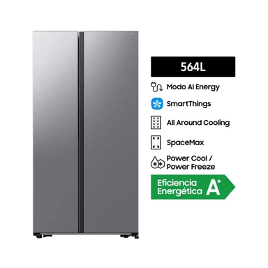 REFRIGERADORA SAMSUNG 564LT ALL AROUND COOLING RS57DG4000M9/PE PLATA - 1