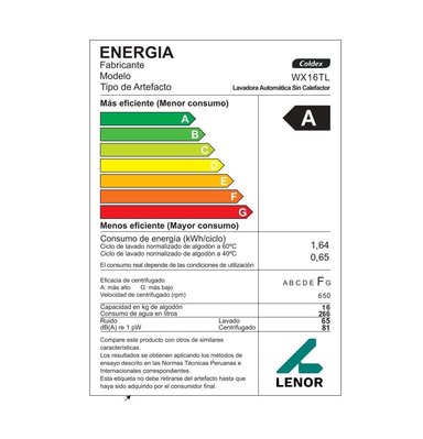 LAVADORA COLDEX AUTOMÁTICA 16KG WX16TL - 6