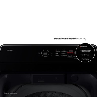 LAVADORA SAMSUNG 19KG ECOBUBBLE WA40F19E7CPE GRIS GRAFITO - 4