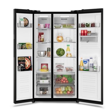 REFRIGERADORA ELECTROLUX 522L SBS NEGRO - 2