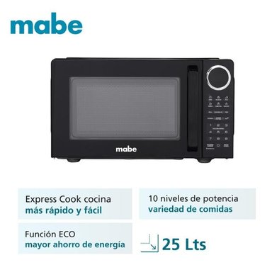 HORNO MICROONDAS MABE DE 25LT HMM09PNJ NEGRO - 1