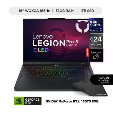 LAPTOP IA LENOVO LEGION PRO 5I INTEL CORE ULTRA 9 275HX 32GB 1TB RTX 5070 - 2