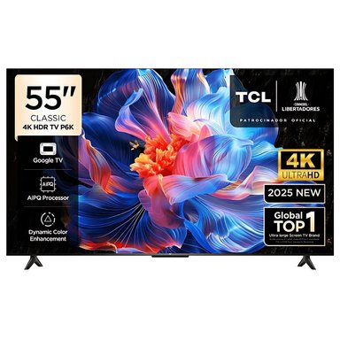 TV TCL 55' 4K LED GOOGLE TV SMART TV 55P6KFG - 1