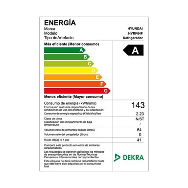 FRIGOBAR HYUNDAI 64LT HYRF64F - 3