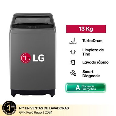 LAVADORA LG 13 KG WT13BVTB NEGRO - 1