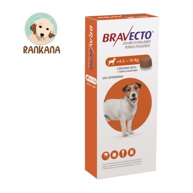ANTIPULGAS PERRO BRAVECTO PASTILLA 4.5 A 10 KG