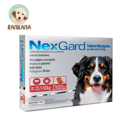 ANTIPULGAS PERRO NEXGARD TABLETA 25.1 A 50 KG 3