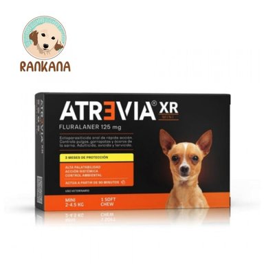 ANTIPULGAS PERRO ATREVIA TABLETA 2 A 4.5 KG 1 XR