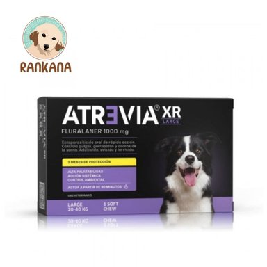 ANTIPULGAS PERRO ATREVIA TABLETA 20 A 40 KG 1 XR
