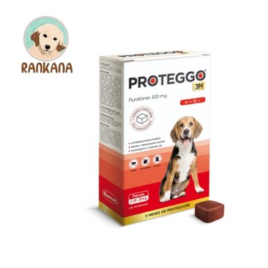 ANTIPULGAS PERRO PROTEGGO TABLETA 10 A 20 KG 1 3M