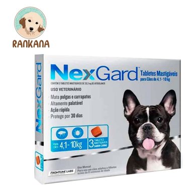 ANTIPULGAS PERRO NEXGARD TABLETA 4.1 A 10 KG 3 - 1