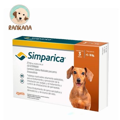 ANTIPULGAS PERRO SIMPARICA TABLETA 5 A 10 KG 3