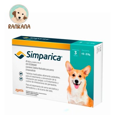 ANTIPULGAS PERRO SIMPARICA TABLETA 10 A 20 KG 3