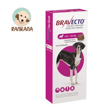 ANTIPULGAS PERRO BRAVECTO PASTILLA 40 A 56 KG