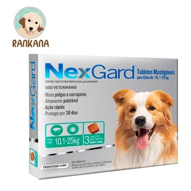 ANTIPULGAS PERRO NEXGARD TABLETA 10.1 A 25 KG 3 - 1
