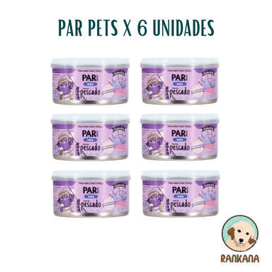 COMIDA HÚMEDA GATOS PAR PETS SABOR PESCADO X 160 GR / 6 UNIDADES