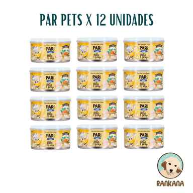 COMIDA HÚMEDA GATOS PAR PETS SABOR POLLO Y ARVEJA X 160 GR / 12 UNIDADES