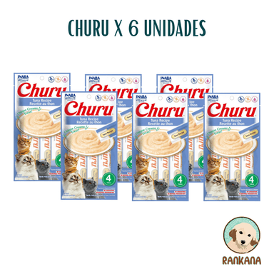 SNACKS GATOS CHURU SABOR ATUN SACHETS X 4 / 6 UNIDADES