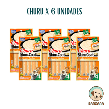 SNACKS GATOS CHURU SABOR POLLO SACHETS SYC X 4 / 6 UNIDADES