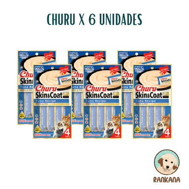 SNACKS GATOS CHURU SABOR ATUN SACHETS SYC X 4 / 6 UNIDADES