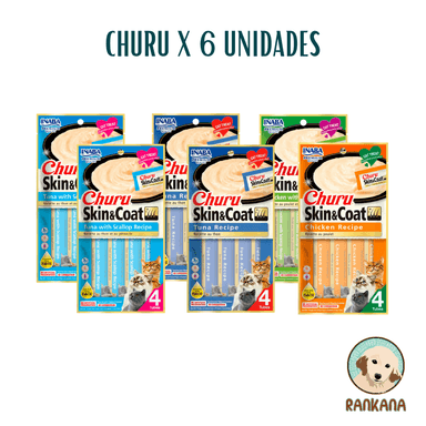 SNACKS GATOS CHURU SABOR VARIADO SACHETS SYC X 4 / 6 UNIDADES