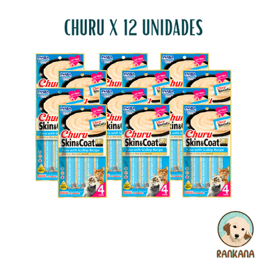 SNACKS GATOS CHURU SABOR ATUN Y VIEIRA SACHETS SYC X 4 / 12 UNIDADES