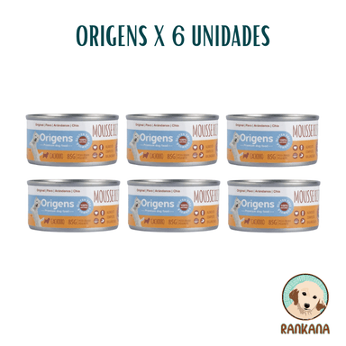 COMIDA PERROS CACHORROS ORIGENS SABOR PAVO, ARANDANOS Y CHIA MOUSSE 85 GR / 6 UNIDADES