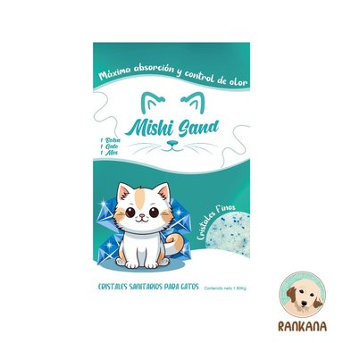 ARENA GATOS MISHI SAND CRISTALES SANITARIOS 1.8 KG