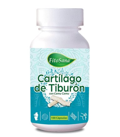 SUPLEMENTO FITOSANA SOLUCIÓN ORAL CÁPSULAS DE CARTILAGO DE TIBURÓN CON CAMU CAMU 100U