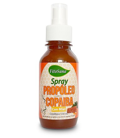 SUPLEMENTO FITOSANA SOLUCIÓN ORAL SPRAY PROPOLEO CON COPAIBA Y MIEL 120CC