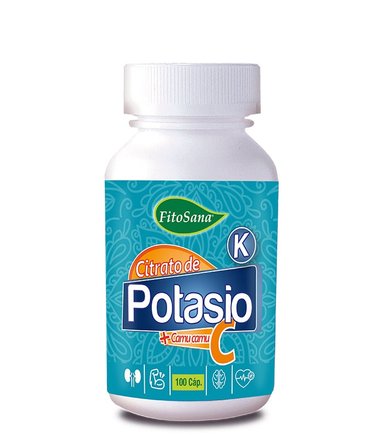 SUPLEMENTO FITOSANA CÁPSULAS DE CITRATO DE POTASIO 100U