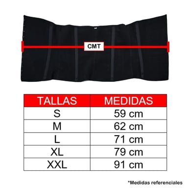FAJA MUJER SILHOUETTE NEGRO CINTURILLA REDUCTOR ORIGINAL - 3