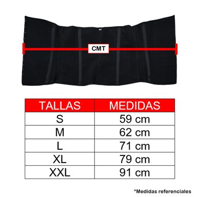 FAJA MUJER SILHOUETTE NEGRO CINTURILLA REDUCTOR ORIGINAL MÁS 1 LIPOCREAM - 3
