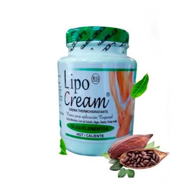 CREMA CORPORAL REDUCTORA LIPOCREAM QUEMA GRASA REDUCE MEDIDAS VERDE 500 GR - 2