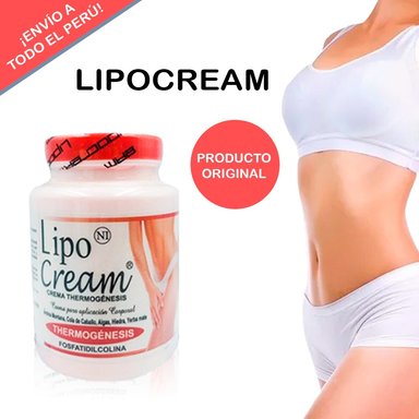 CREMA CORPORAL 500 GR REDUCTORA LIPOCREAM QUEMA GRASA REDUCE MEDIDAS ROJA