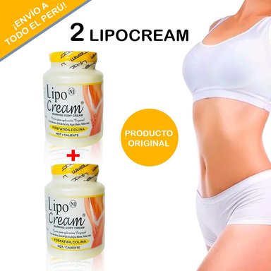 PACK CORPORAL X2 CREMA REDUCTORA LIPOCREAM QUEMA GRASA REDUCE MEDIDAS 1000 GR
