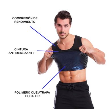 CHALECO MOLDEADOR DE SAUNA PARA HOMBRE