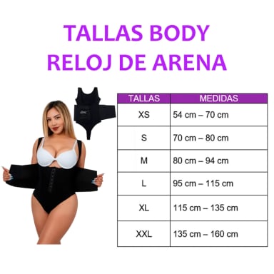 FAJA BODY MUJER SEXY SBELT NEGRO RELOJ DE ARENA REDUCE MEDIDAS + 1 LIPOCREAM - 5
