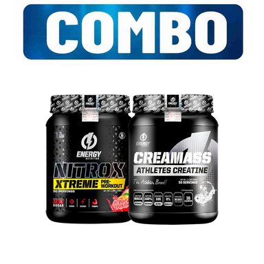 SUPLEMENTO ENERGY NUTRITION NITROX 500 GR CITRUS PUNCH MÁS CREAMASS 500 GR NATURAL