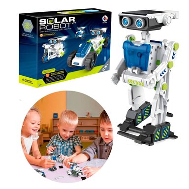 JUEGO DE CONSTRUCCIÓN ROBOT SOLAR 12 EN 1 INFANTIL