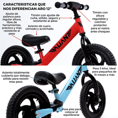 BICICLETA DE EQUILIBRIO PARA BEBES ARO 12 (1 A 4 AÑOS) ROSADA - 4