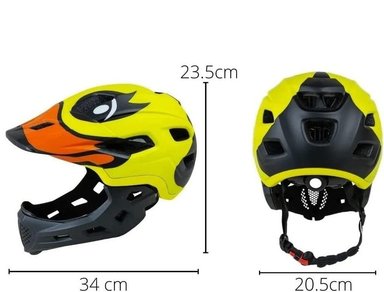 CASCO FULL FACE INTEGRAL NIÑOS (3 A 10 AÑOS) AMARILLO - 3