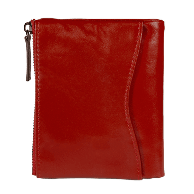 BILLETERA ARMUZ CUERO ROJO DE CON RFID MUJER BP812 - 2