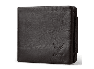 BILLETERA DE CUERO VACUNO. CON PROTECCIÓN  RFID. HOMBRE BP841S | Café