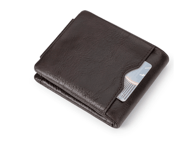 BILLETERA DE CUERO VACUNO. CON PROTECCIÓN RFID. HOMBRE BP841S | Café - 4