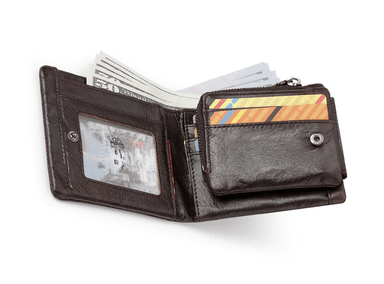 BILLETERA DE CUERO VACUNO. CON PROTECCIÓN RFID. HOMBRE BP841S | Café - 5