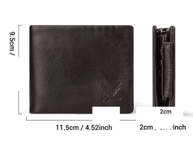 BILLETERA DE CUERO VACUNO. CON PROTECCIÓN RFID. HOMBRE BP841S | Café - 6